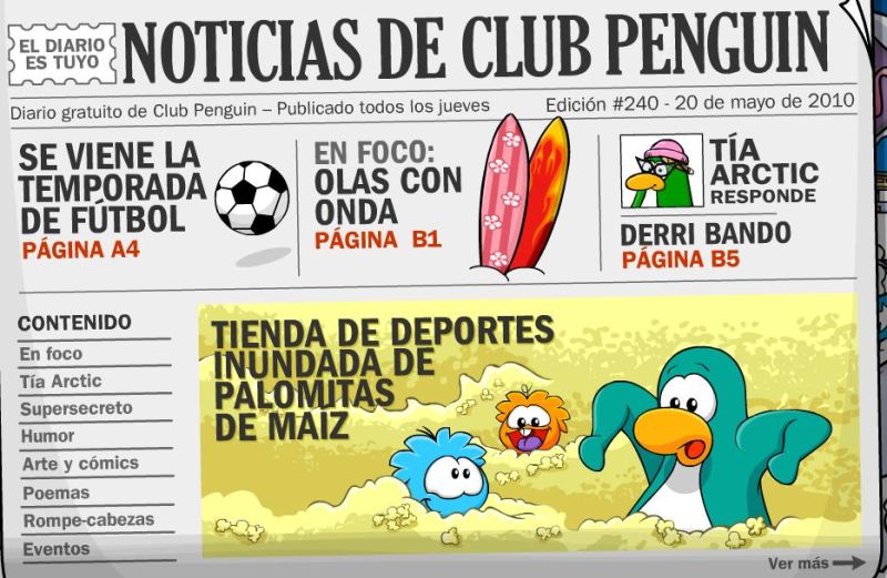 Nuevo periódico (#240) - Club Penguin News 1